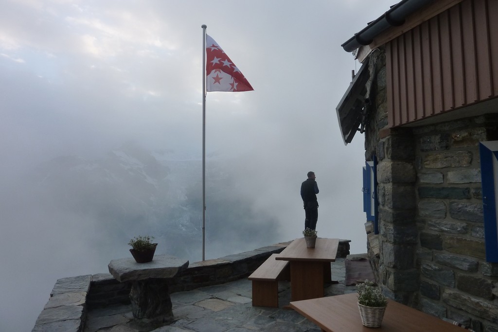 Das Weisshorn zeigt sich nicht mehr, Martin.