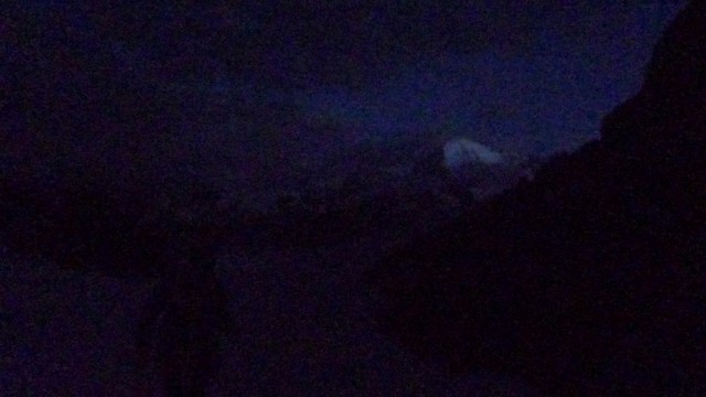 Das Weisshorn lässt schon seinen Ferner blicken