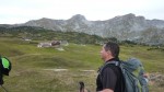 Sunnschien-Alm mit Ebenstein, rechts die Polster