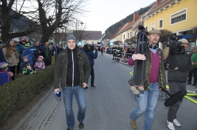 Die Kameras werden in Stellung gebracht