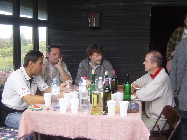 Weinlese 2008 in Lutz-Burg: Karl, Jean, Oskar, Sonni