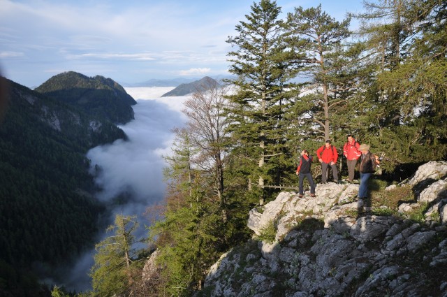 Der herrliche Blick in des nebelgefüllte Murtal