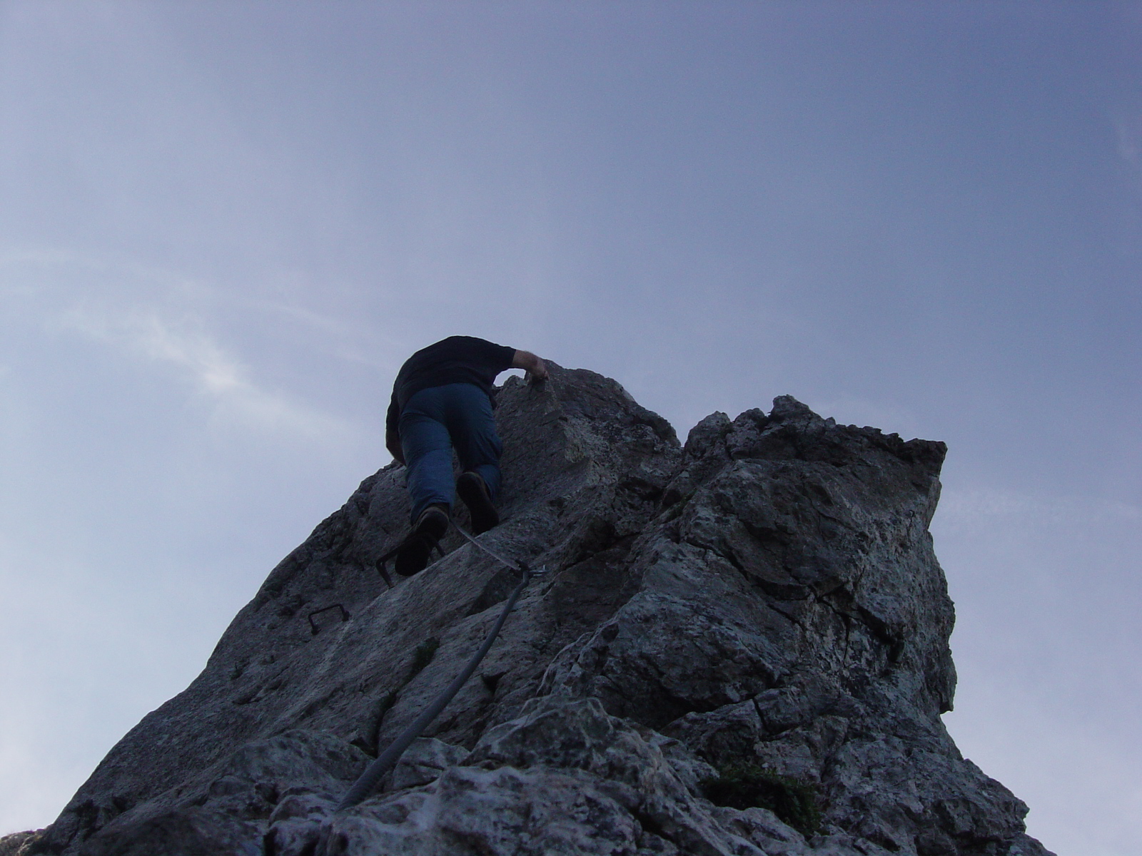 Joe (Seppi) am Klettersteig