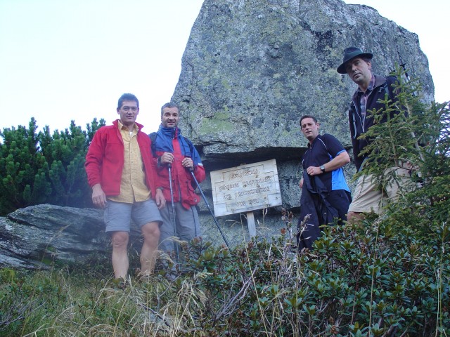 Rabs, Paul, Jean und ich beim Predigtstuhl im Hühnerkar